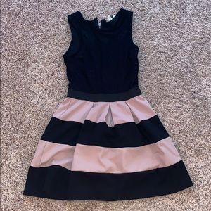 Black and mauve dress